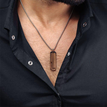 Man Necklace - Initial Necklace - Charming Letter Necklace - Mens Chain Necklace Necklace Brother & Sisters